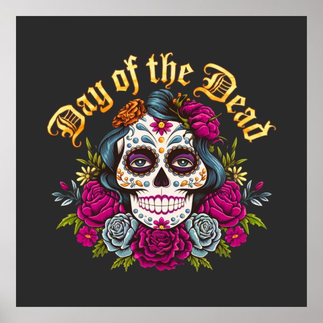 Poster Dia dos Mortos: Celebração do Dia de Los Muertos (Frente)