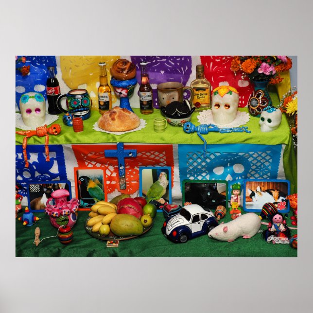 Poster Dia dos Mortos da Ofrenda (Frente)