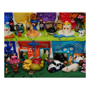 Pôster Dia dos Mortos da Ofrenda