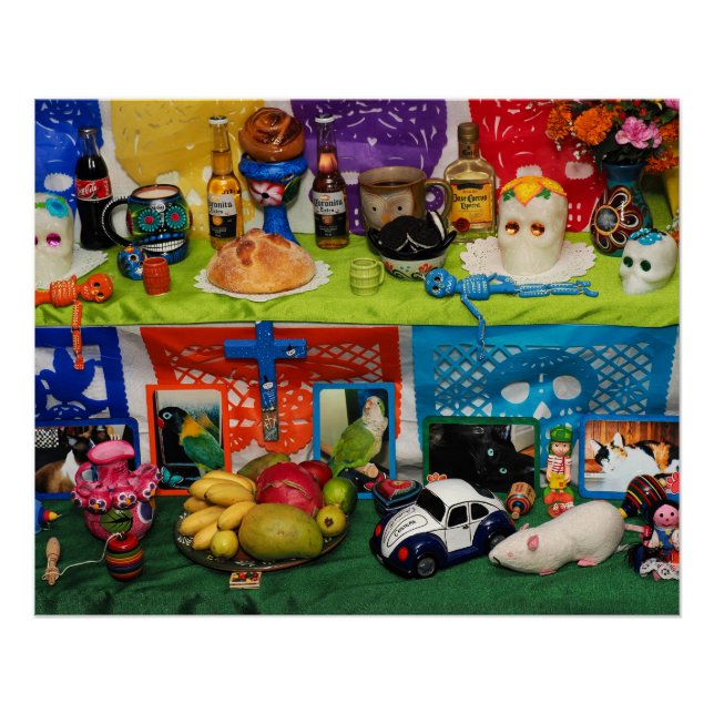 Pôster Dia dos Mortos da Ofrenda (Frente)