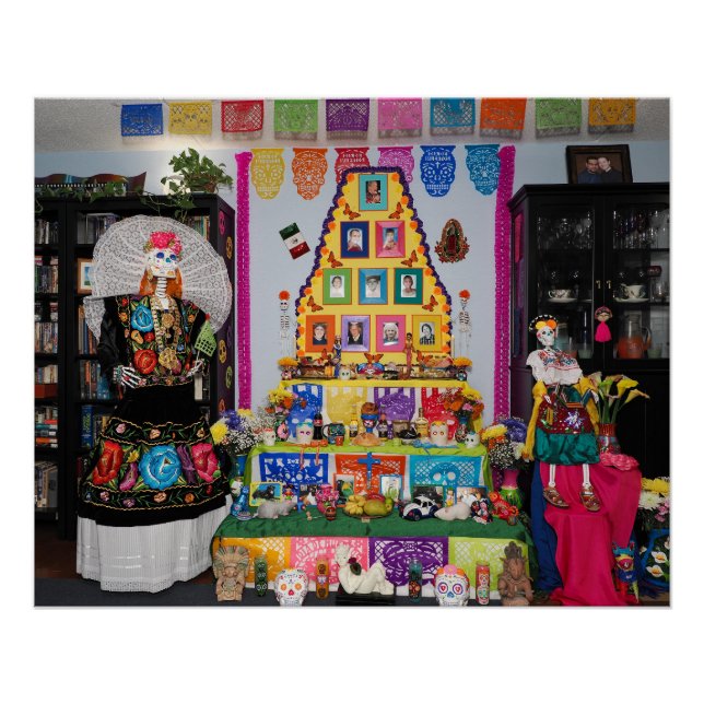 Pôster Dia dos Mortos da Ofrenda (Frente)
