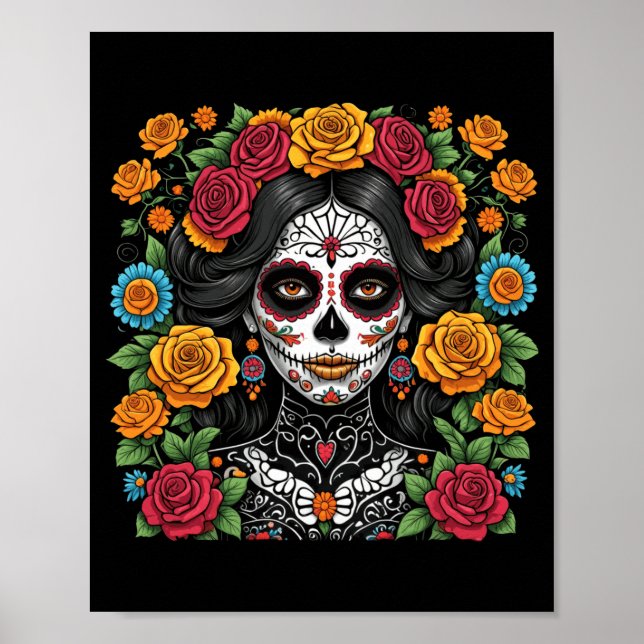 Poster Dia Dos Mortos La Catrina Dia Do Governo (Frente)