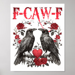 Poster Dia dos Namorados Feliz Coração Rosa da Raven Vint