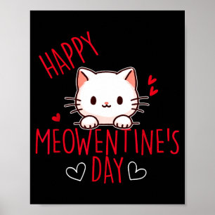 Poster Dia dos namorados gato fofo amor para meninas cita