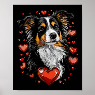 Poster Dia dos Namorados Miniatura American Shepherd