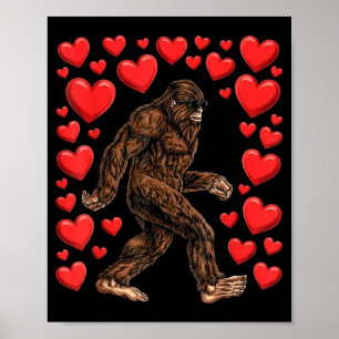 Poster Dia dos Namorados Pé Grande Corações Vermelhos Sas