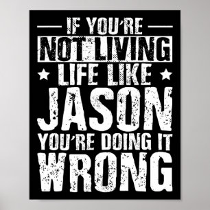 Poster Dia dos Pais Aniversário Jason Nome Nome Dito