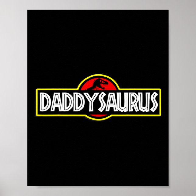 Poster Dia dos Pais Daddysaurus Pais (Frente)