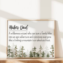Dia dos Pais Hiker Pai Citação Personalizada 