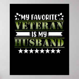 Poster Dia dos Veteranos Felizes do Marido Veterano Favor