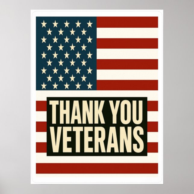 Poster Dia dos Veteranos, Veteranos Dia 2025, Veteranos D (Frente)