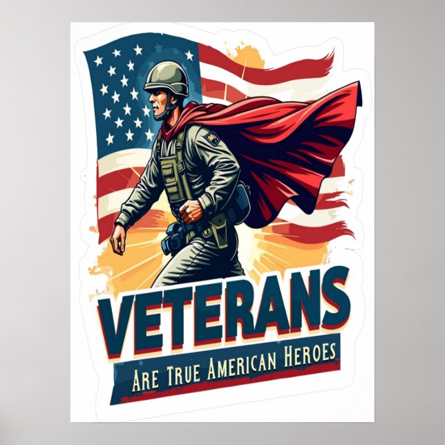 Poster Dia dos Veteranos, Veteranos Dia 2025, Veteranos D (Frente)