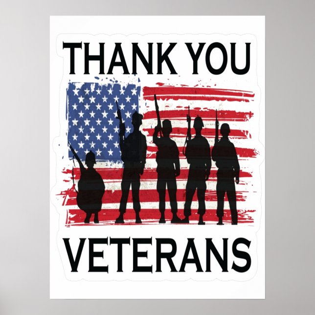 Poster Dia dos Veteranos, Veteranos Dia 2025, Veteranos D (Frente)