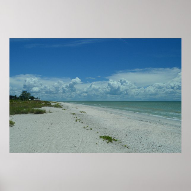 Poster Dia Em Uma Praia Tropical (Frente)