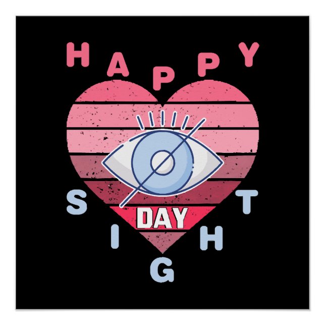 Pôster Dia Feliz da Visão (Frente)