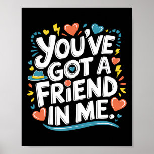 Poster Dia Internacional da Amizade Você Tem Um Amigo Eu