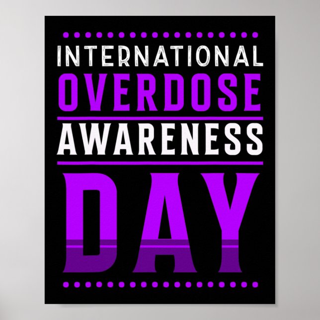 Poster Dia Internacional da Conscientização sobre Overdos (Frente)
