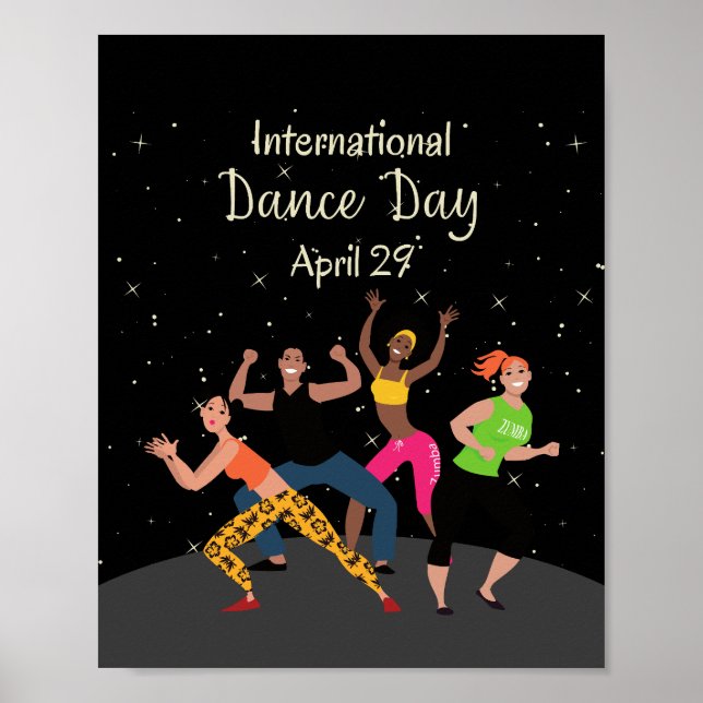 Poster Dia Internacional da Dança | Dia Mundial da Dança (Frente)