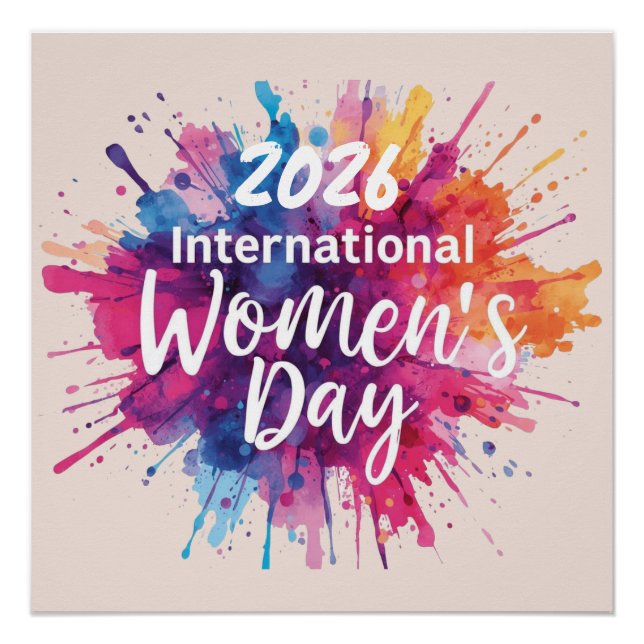 Pôster Dia Internacional da Mulher 2026 (Frente)
