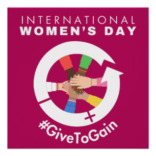 Pôster Dia Internacional da Mulher 2026 Dar Para Ganhar