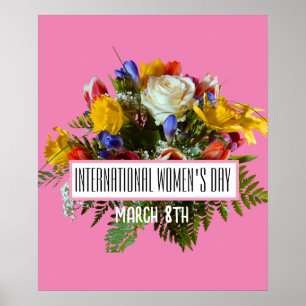 POSTER DIA INTERNACIONAL DA MULHER 8 DE MARÇO