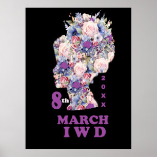 Poster Dia Internacional da Mulher: Celebrar Feminista