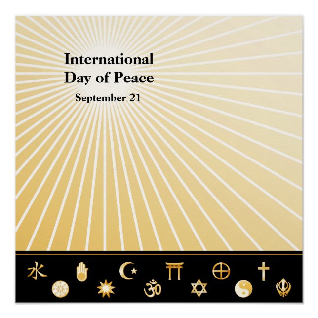 Pôster Dia Internacional da Paz (Frente)