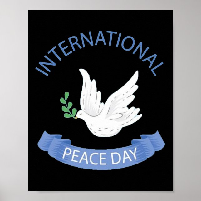 Poster Dia Internacional Da Paz Na Terra Dia C Da Paz (Frente)