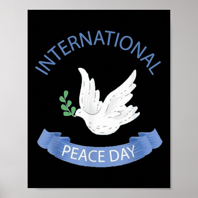 Poster Dia Internacional Da Paz Na Terra Dia C Da Paz (Frente)