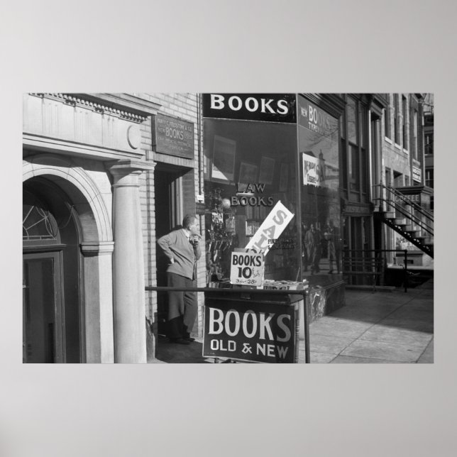 Pôster Dia lento do Livro, 1930 (Frente)