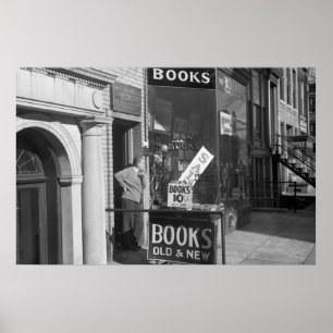 Pôster Dia lento no negócio do livro, os anos 30