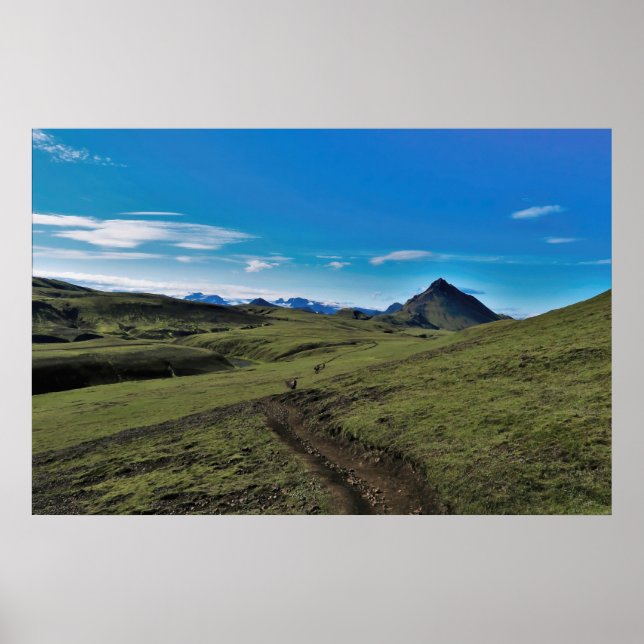 Poster Dia Limpo em Laugavegur (Frente)