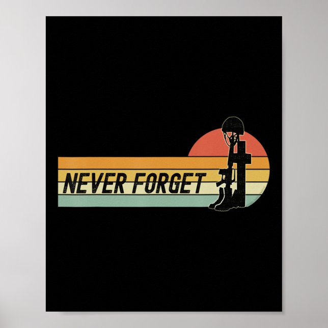 Poster Dia Memorial Lembre-se do nosso falecido NUNCA Mil (Frente)