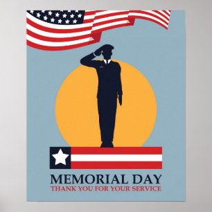 Poster Dia Memorial, Obrigado pelo seu serviço