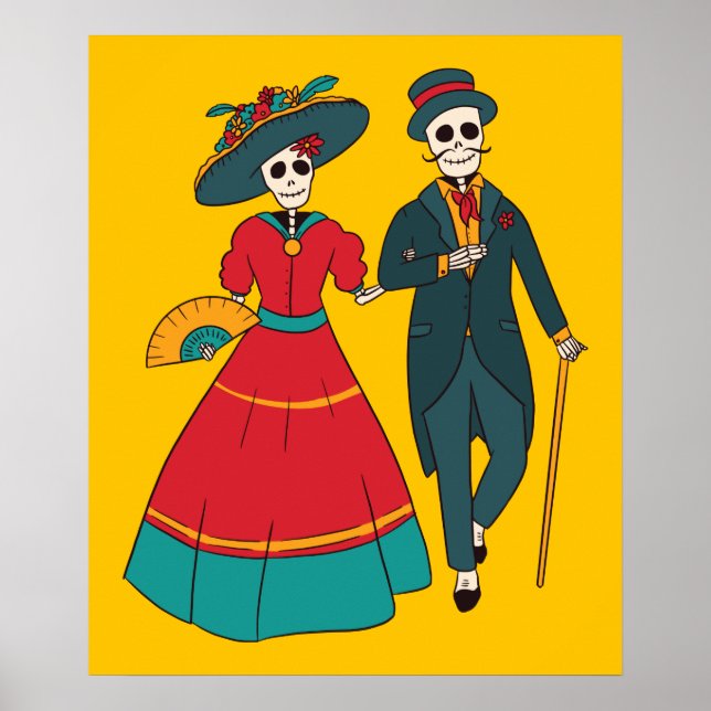 Poster Dia Mexicano Casal Dos Mortos (Frente)