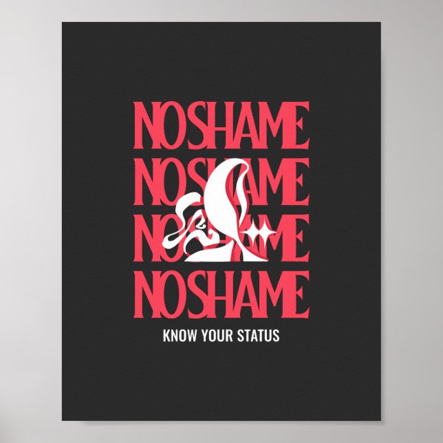 Poster Dia Mundial da Aids sabe seu status (Frente)