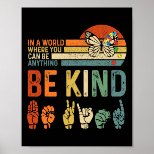 Poster Dia Mundial da Consciência do Autismo Sinaliza Aut