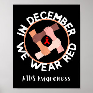 Poster Dia Mundial da SIDA, em dezembro, Vestimos a Consc