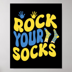 Poster Dia Mundial da Síndrome de Down Balance Socks Groo