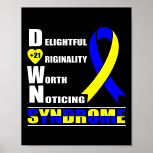 Poster Dia Mundial da Síndrome de Down Mulheres Crianças