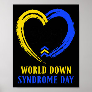 Poster Dia Mundial da Síndrome de Down para combater idei