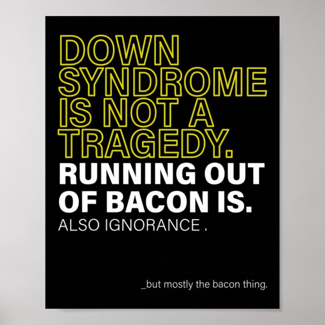 Poster Dia Mundial da Síndrome de Down Para Combater Idei (Frente)
