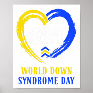 Poster Dia Mundial da Síndrome de Down Para Combater Idei