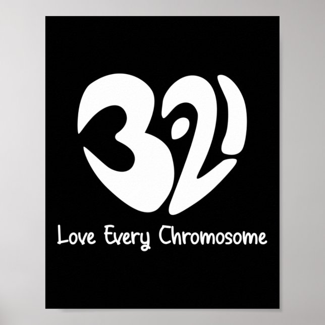 Poster Dia Mundial da Síndrome de Down para combater idei (Frente)