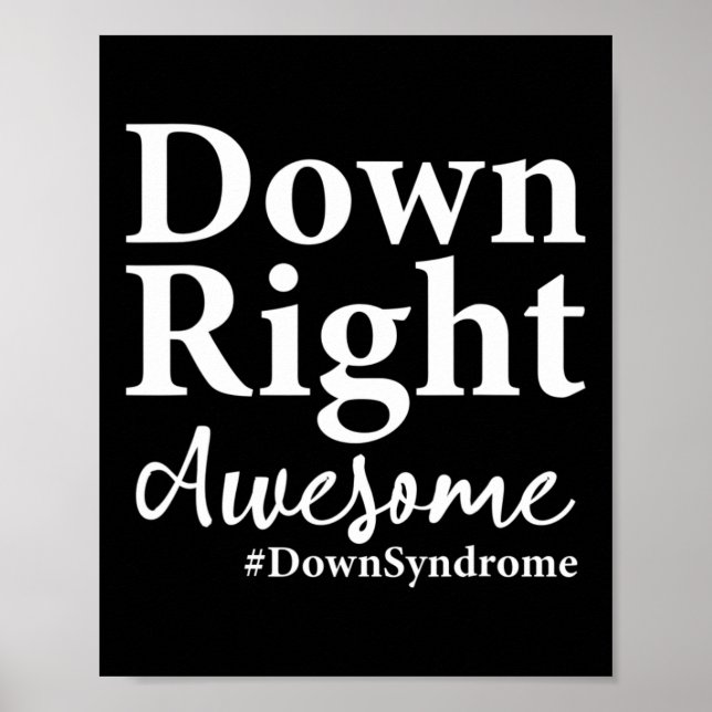 Poster Dia Mundial da Síndrome de Down para combater idei (Frente)