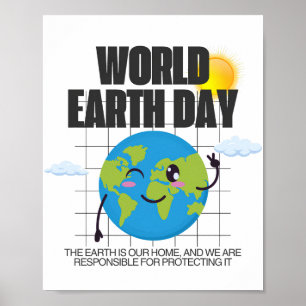 Poster Dia Mundial da Terra - 22 de abril Proteja nosso