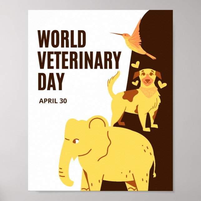Poster Dia Mundial da Veterinária (Frente)