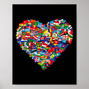 Poster Dia Mundial das Bandeiras Terra 1