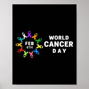 Poster Dia Mundial do Cancer - Sensibilização do Cancer