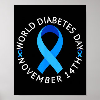 Poster Dia Mundial do Diabetes 2023 Diabetes Tipo 1 Tipo
